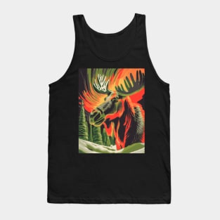 Moose in the Borealis Tank Top